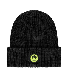 Шапка с ребристой вставкой