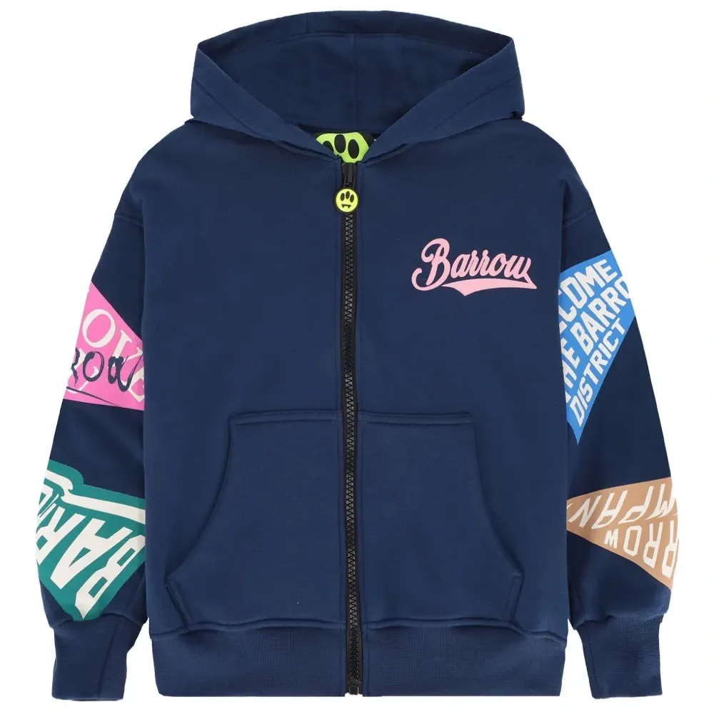 Худи на молнии с принтом