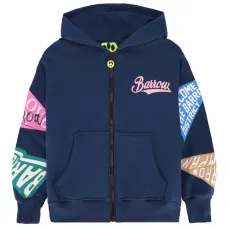 Худи на молнии с принтом