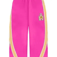 Брюки с полосками и вышивкой