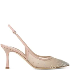 Туфли с ремешком на пятке и кристаллами