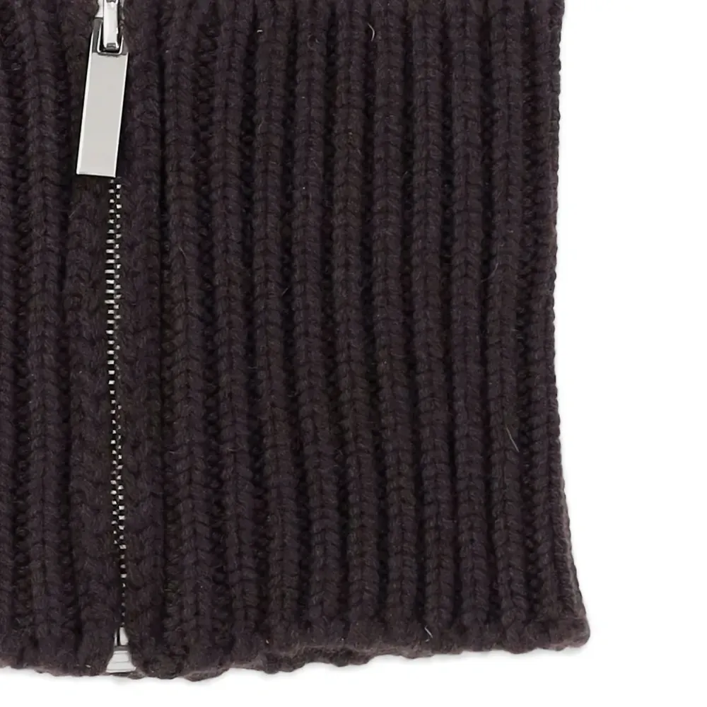 Шарф в рубчик на молнии