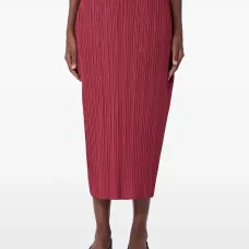 Плиссированная миди-юбка