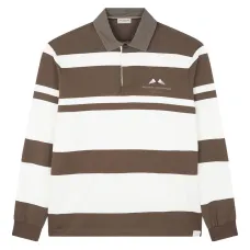Поло в регбийскую полоску