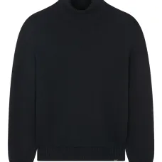 Шерстяной свитер с воротником-стойкой