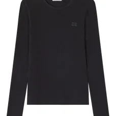 Футболка в рубчик с длинными рукавами Футболка в рубчик с длинными рукавами