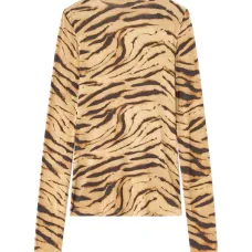 Футболка с высоким воротником и принтом Футболка с высоким воротником и принтом