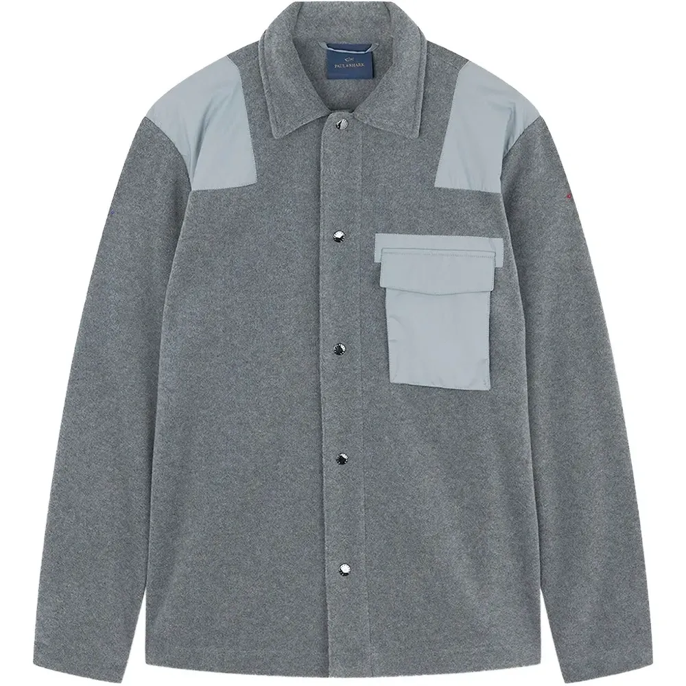 Рубашка из флиса с вставками