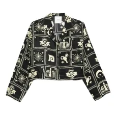 Шелковый топ Vally с принтом