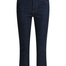 Джинсы с накладными карманами и нашивкой-логотипом