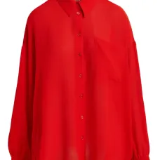 Рубашка с оборками на рукавах Рубашка с оборками на рукавах