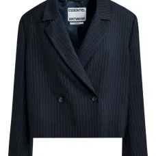 Двубортный пиджак в тонкую полоску