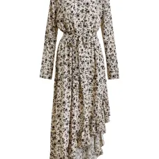 Платье асимметричного кроя с цветочным принтом