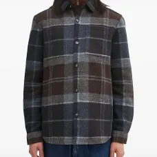 Рубашка в клетку на пуговицах Рубашка в клетку на пуговицах