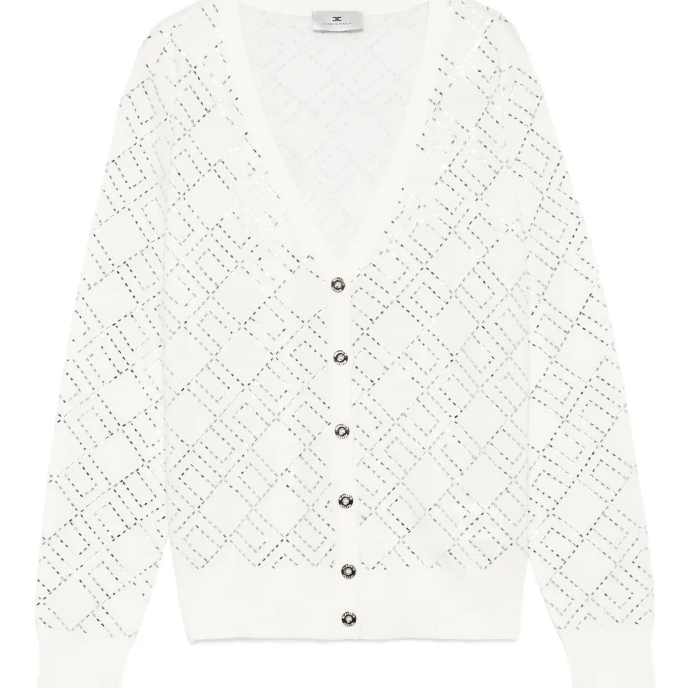 Кардиган с геометричным узором