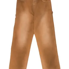 Брюки с эффектом потертости