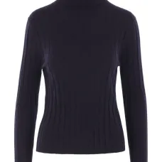 Свитер в рубчик с высоким воротником Свитер в рубчик с высоким воротником