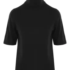 Свитер с высоким воротником и короткими рукавами Свитер с высоким воротником и короткими рукавами