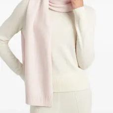 Шарф с отделкой в рубчик