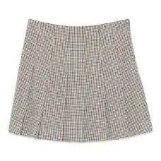 Плиссированная юбка мини в клетку
