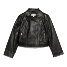 Байкерская куртка с косой молнией