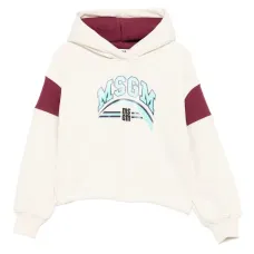 Худи в стиле колор-блок с логотипом