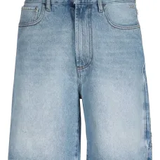 Джинсовые шорты с нашивкой-логотипом