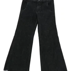 Расклешённые брюки с необработанным краем