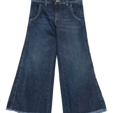 Джинсы с бахромой