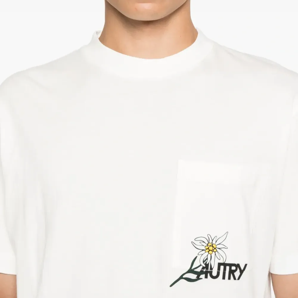 Футболка с цветочной вышивкой