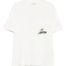 Футболка с цветочной вышивкой Футболка с цветочной вышивкой