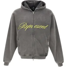 Худи на молнии с контрастной отделкой