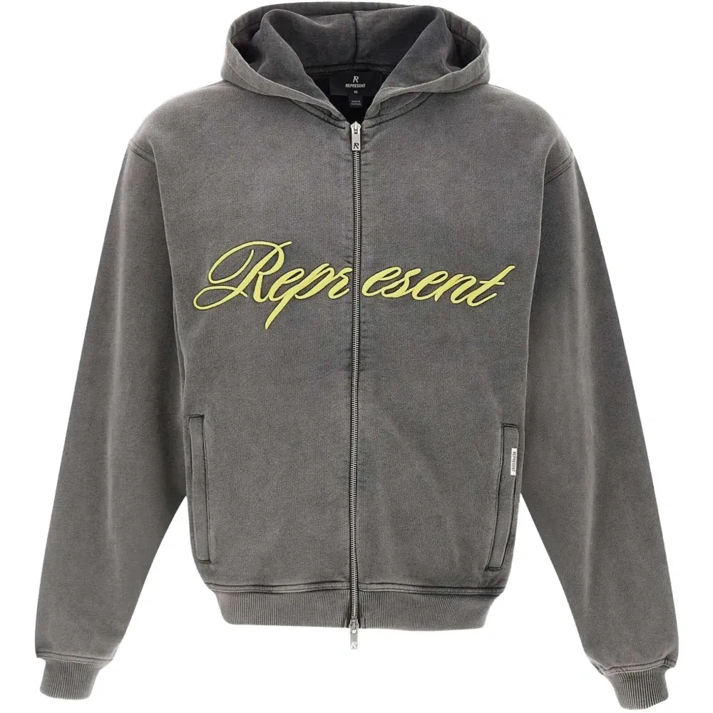 Худи на молнии с контрастной отделкой Худи на молнии с контрастной отделкой