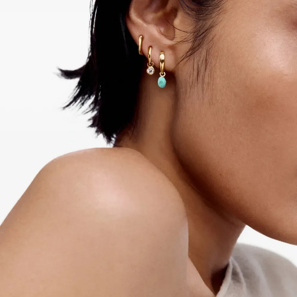 Серьги-хагги с подвесками