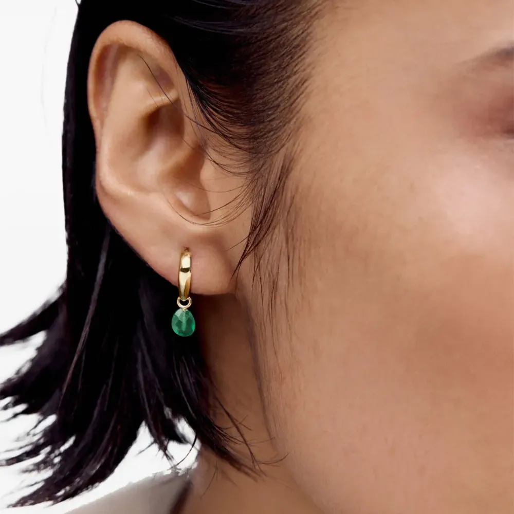 Серьги-хагги Rio с ониксом Серьги-хагги Rio с ониксом