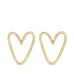 Серьги Open Heart из желтого золота