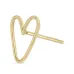 Серьги Open Heart из желтого золота