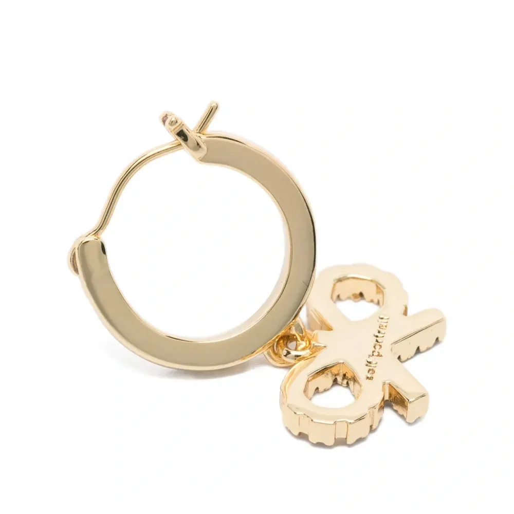 Серьги-кольца с бантиками