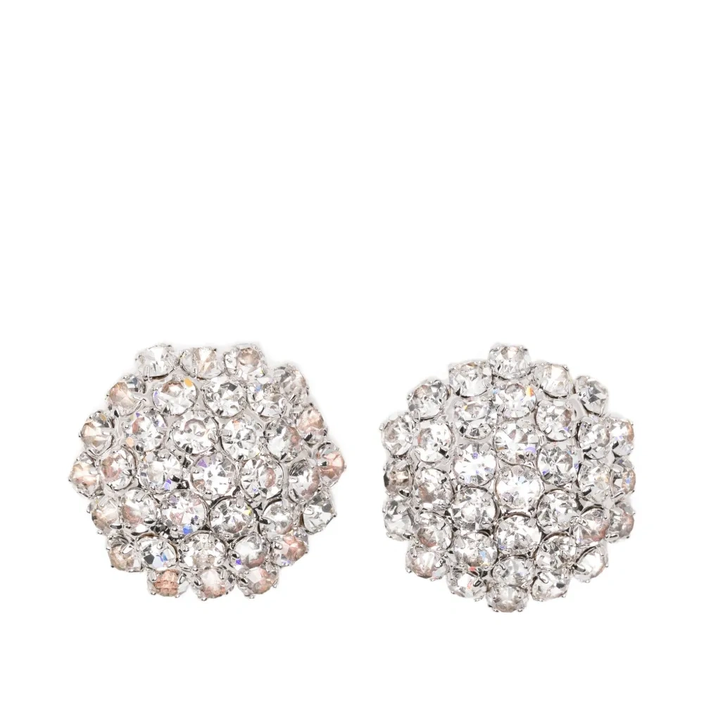 Серьги в виде кристаллических цветов