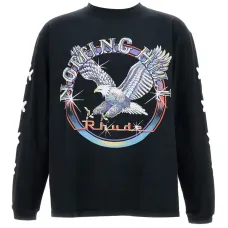 Толстовка в рубчик с принтом