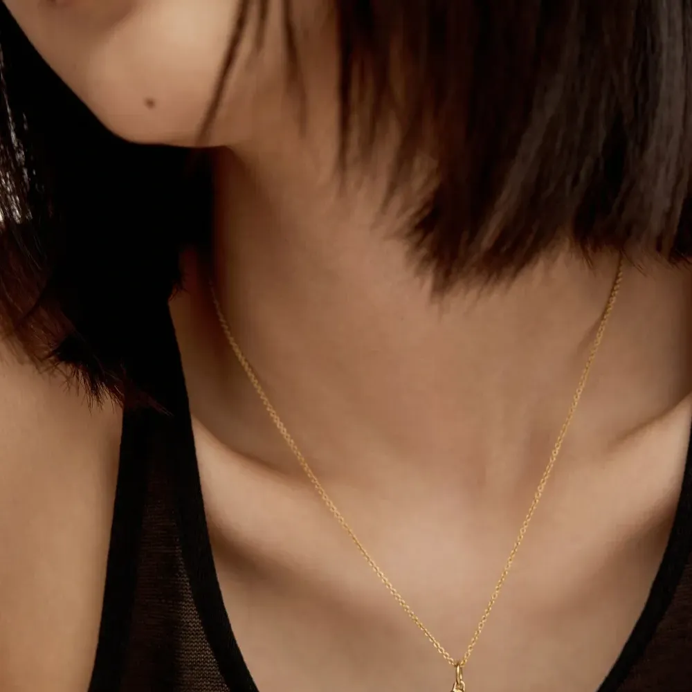 Позолоченное колье с подвеской Позолоченное колье с подвеской