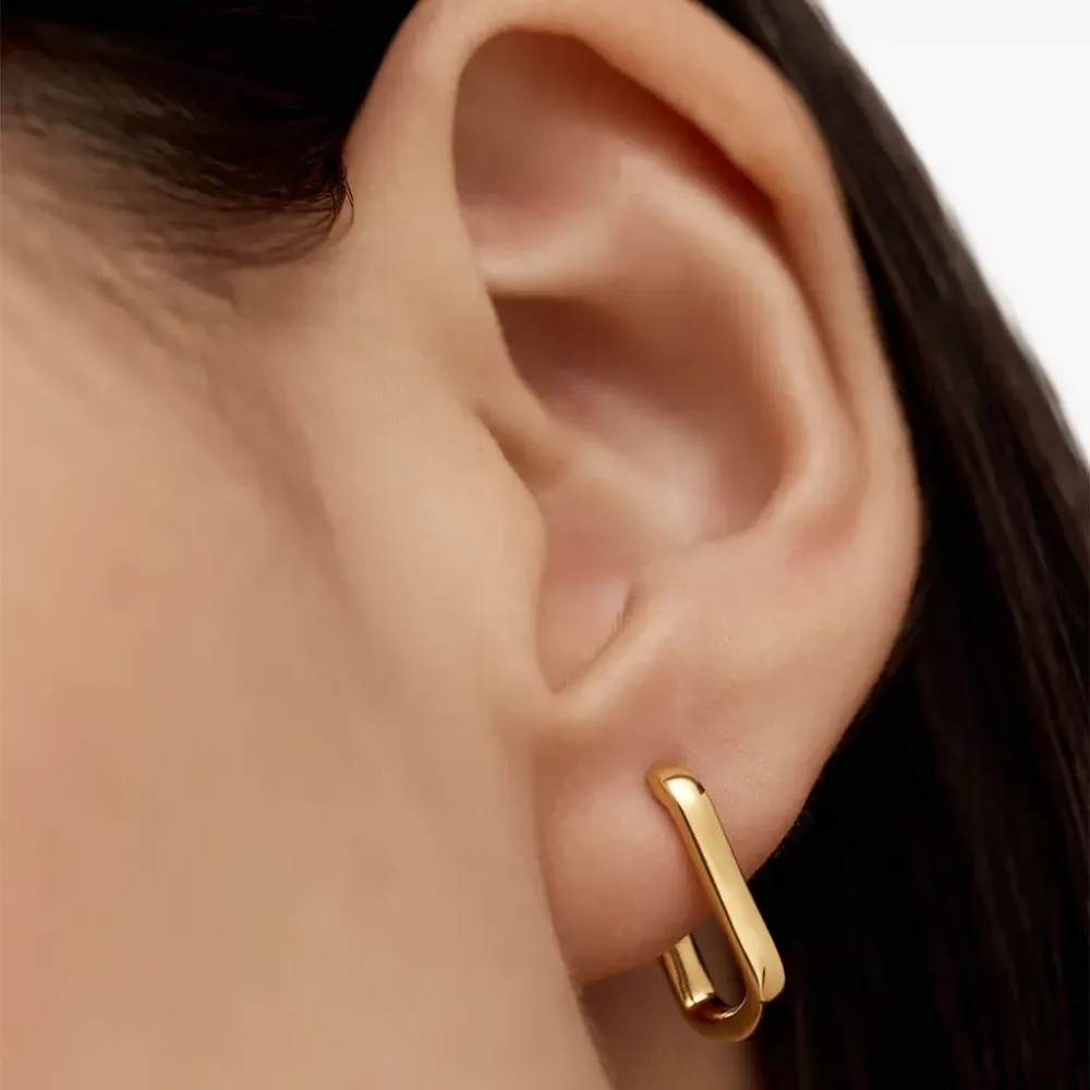 Позолоченные серьги-хагги Alta