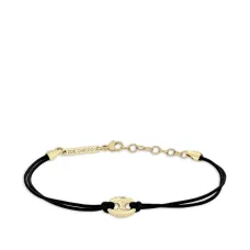 Браслет из желтого золота с подвеской