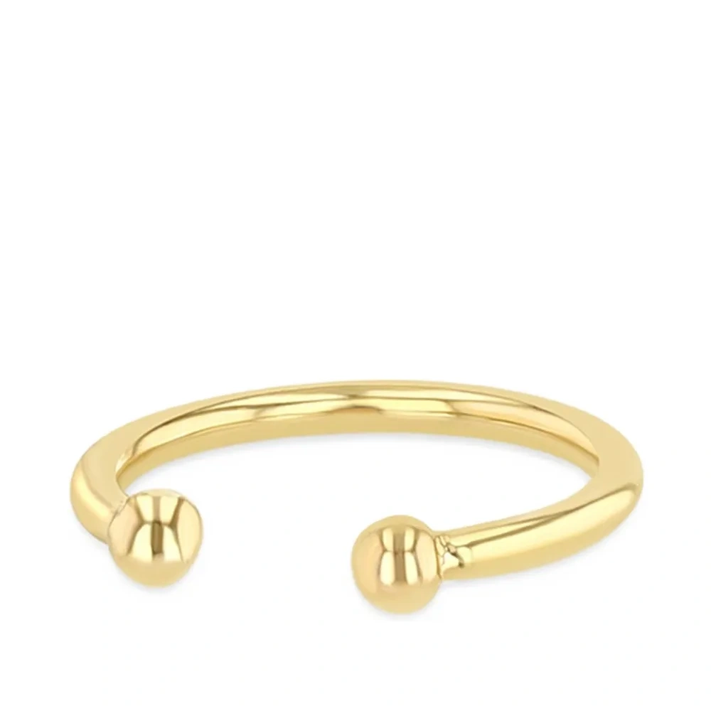 Серьга-кафф Wire из желтого золота