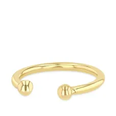 Серьга-кафф Wire из желтого золота