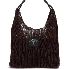 Сумка на плечо с плетеной ручкой