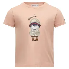 Футболка с принтом и нашивкой-логотипом