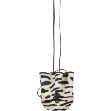 Сумка-ведро с кулиской и анималистичным принтом Сумка-ведро с кулиской и анималистичным принтом