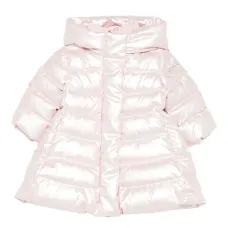 Стеганое пальто с капюшоном