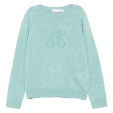 Кашемировый свитер с вышитым логотипом